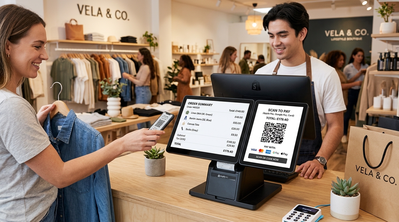 Shop software screen